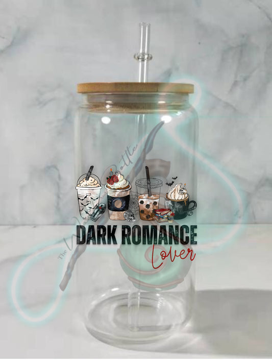 Dark romance 16oz glass can